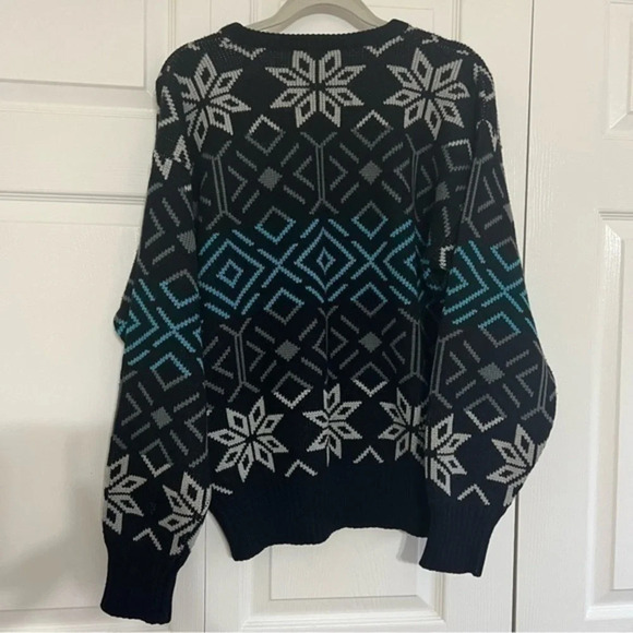 HERMAN’S Vintage Wool Crewneck Ski Sweater – Red & Black – Size Tag L/XL - Picture 5 of 6